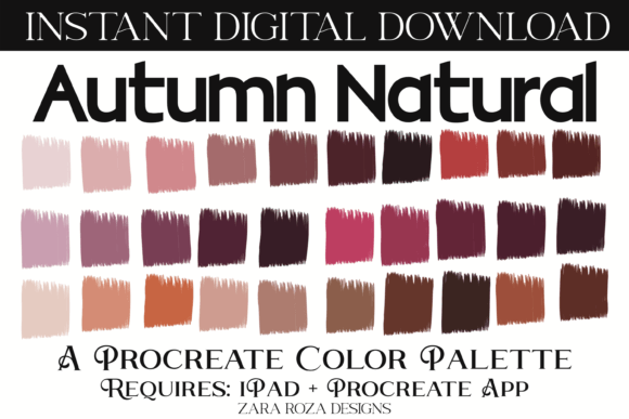 Download Autumn Natural Procreate Color Palette - Premium Resources