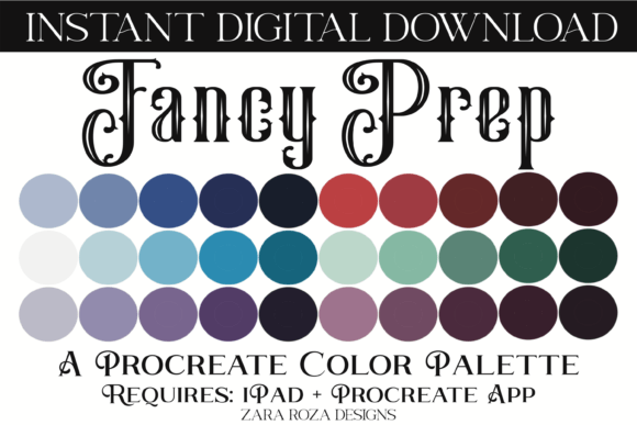 Download Fancy Prep Procreate Color Palette - Premium Resources